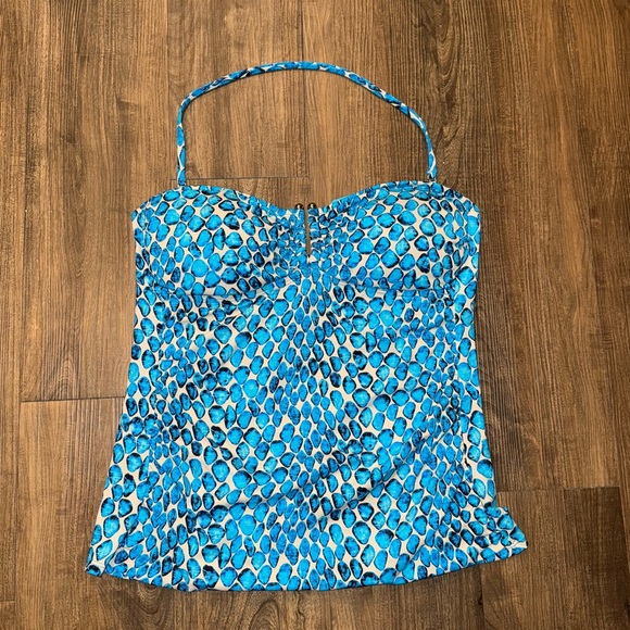 Vintage Y2K EUC Liz Claiborne Tankini Halter/Strapless Top - 10 - Picture 1 of 3
